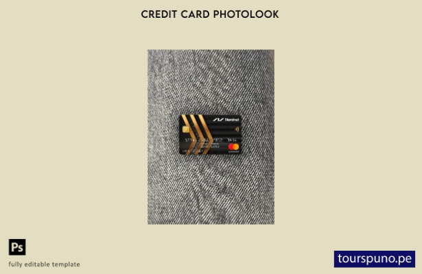 listo para imprimir plantilla frontal de fotolook de mastercard del banco Suecia